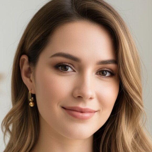 🆕 Chic Shine 18K Gold Plated Bead Drop Earrings Perfect for Every Occasion - Picture 12 of 16